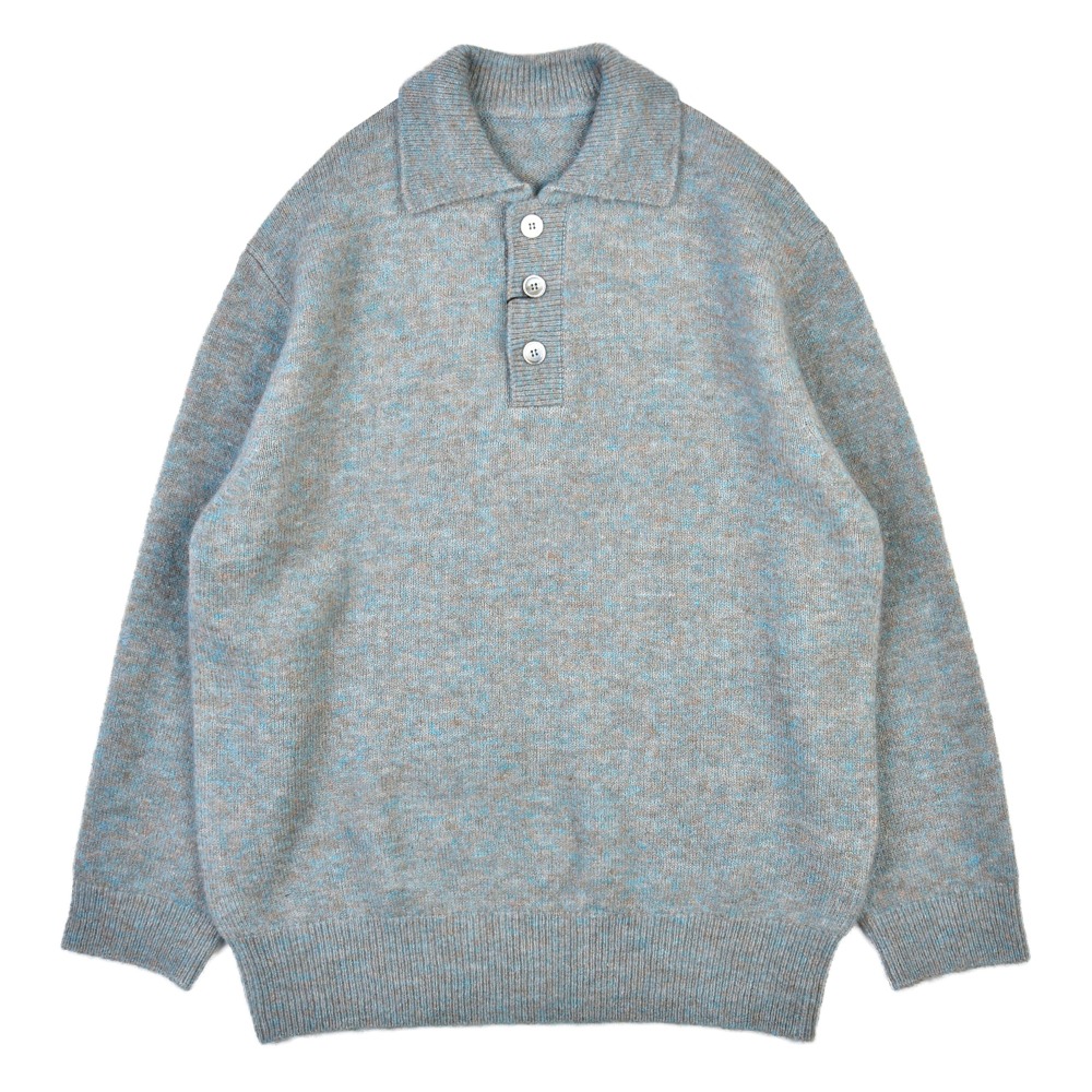 YOUTH Oversized Knit Collar Sweater &quot;Turquoise&quot;