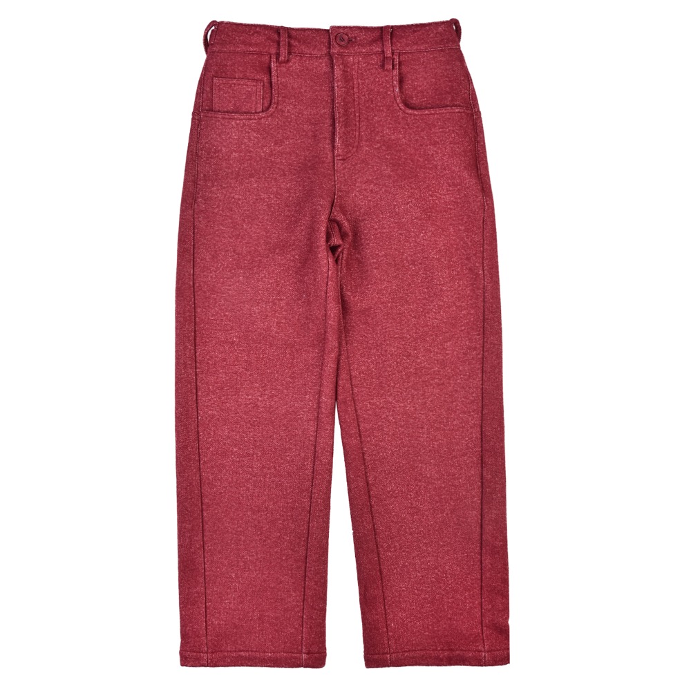 YIYAE Side Strap Wool Pants &quot;Fluff Red&quot;