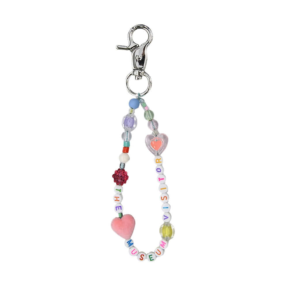 THE MUSEUM VISITOR Heart Beads Keyring &quot;Multi&quot;