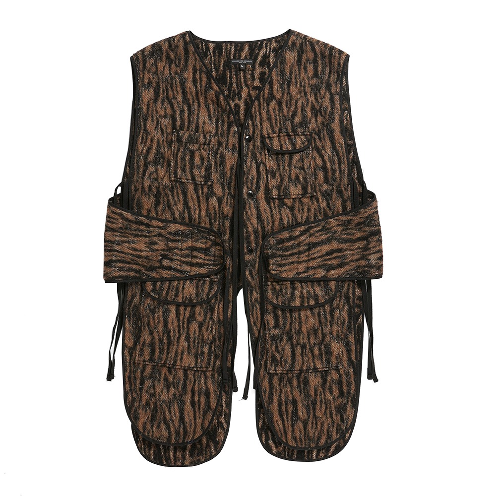 ENGINEERED GARMENTS Liner Vest &quot;Brown Acrylic Poly Bark&quot;