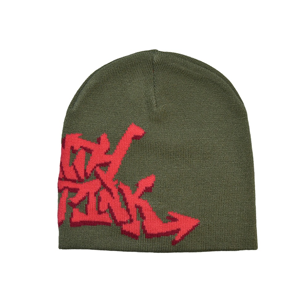 VANDY THE PINK VTP Graffiti Beanie &quot;Military Green/Red&quot;