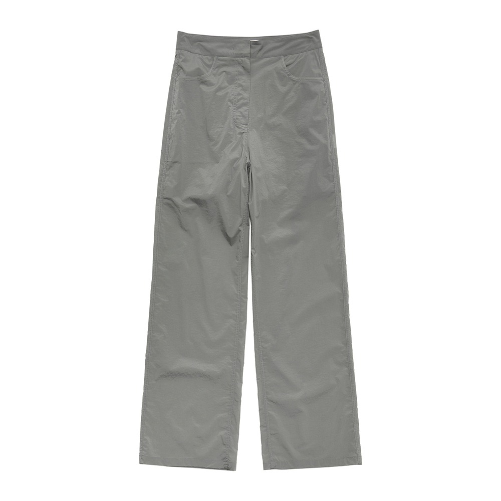 AMOMENTO Reversible Sheer Straight Fit Pants &quot;Grey&quot; (Women)