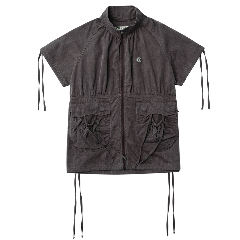 Coyseio Shirring Pocket Jacket &quot;Burgundy&quot;