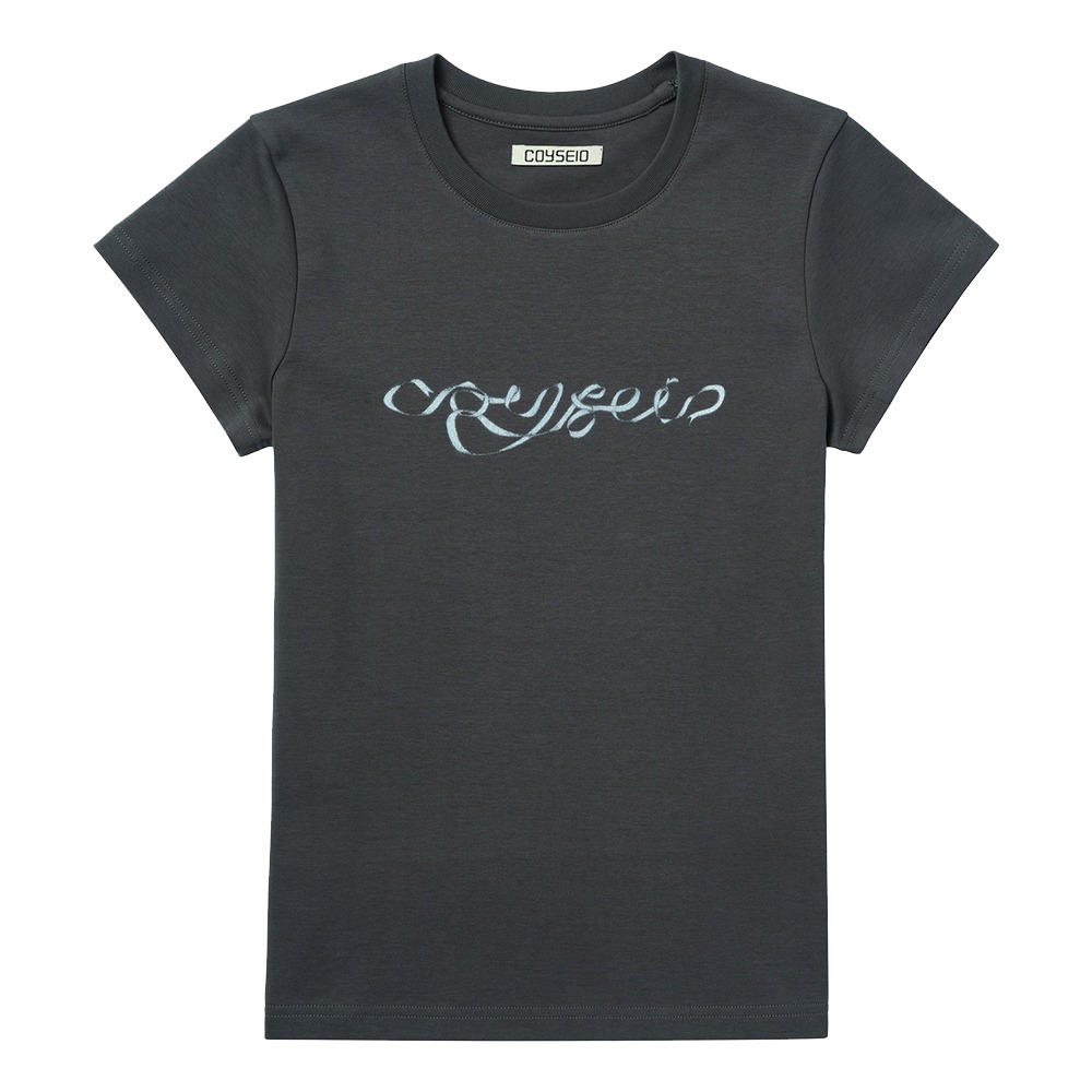 Coyseio Ribbon Side Strap T-Shirts &quot;Grey&quot;