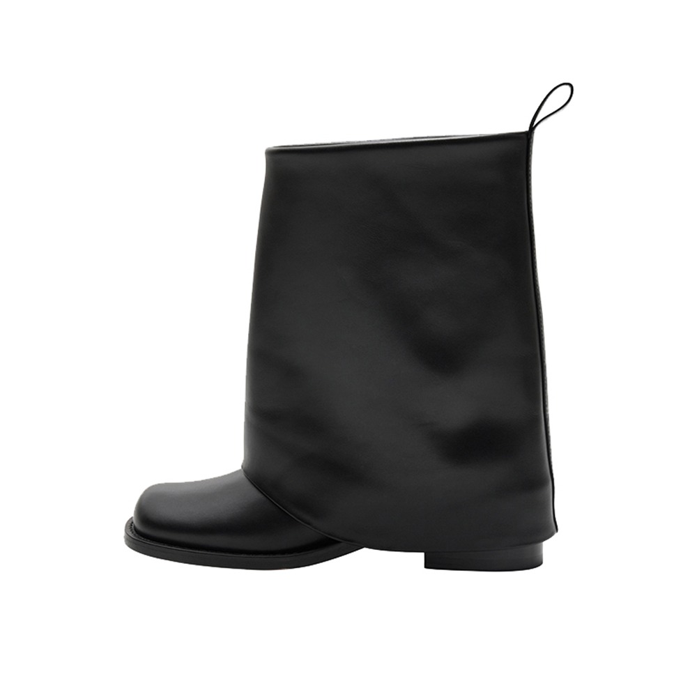 AMOMENTO Folded Boots &quot;Black&quot;(women)