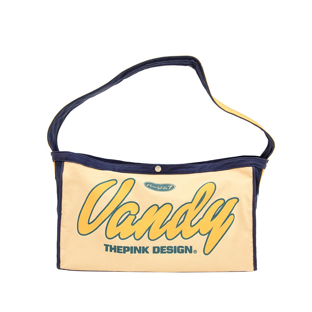 VANDY THE PINK Tokyo Mail Bag &quot;Yellow/Navy&quot;