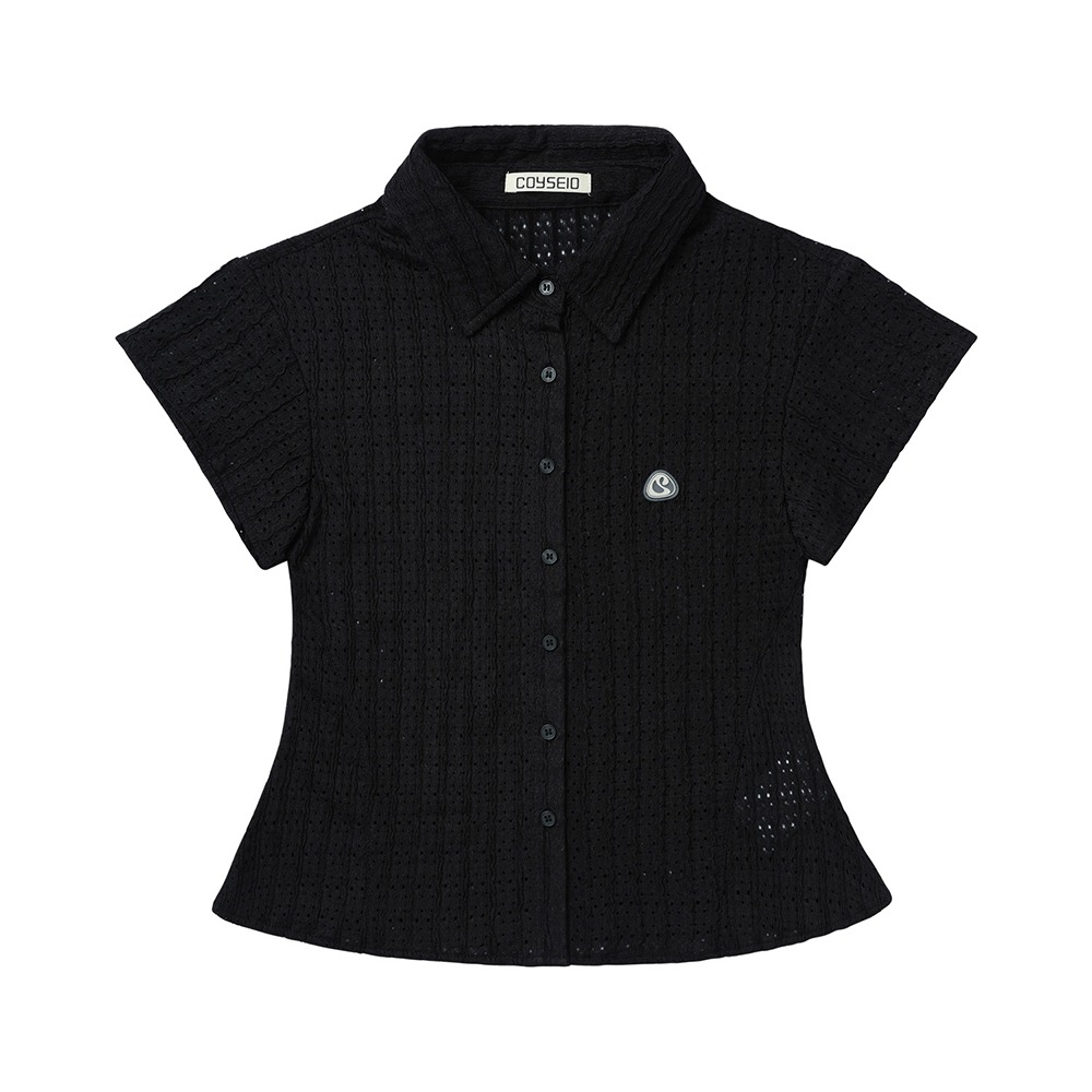 Coyseio Lace Half Shirts &quot;Black&quot;