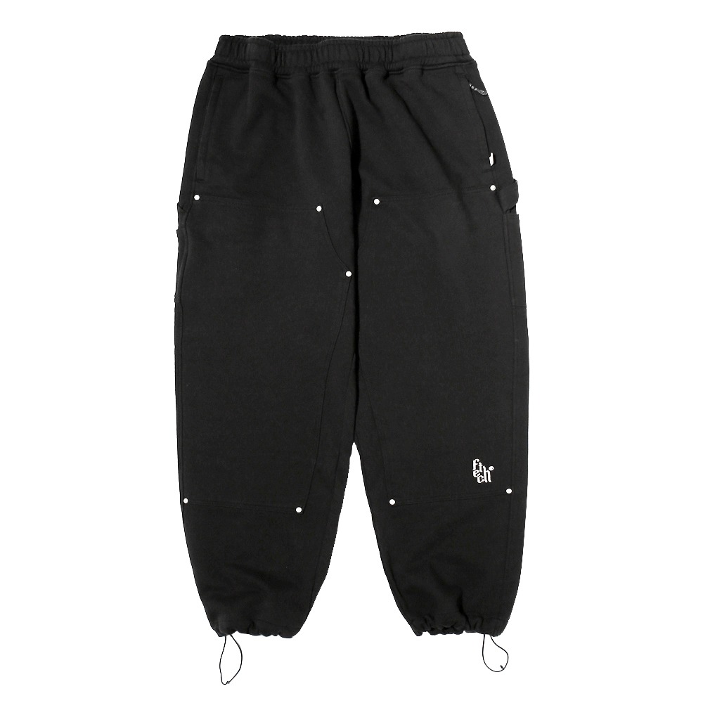 FETCH Studded Double Knee Logo Track Pants &quot;Black&quot;