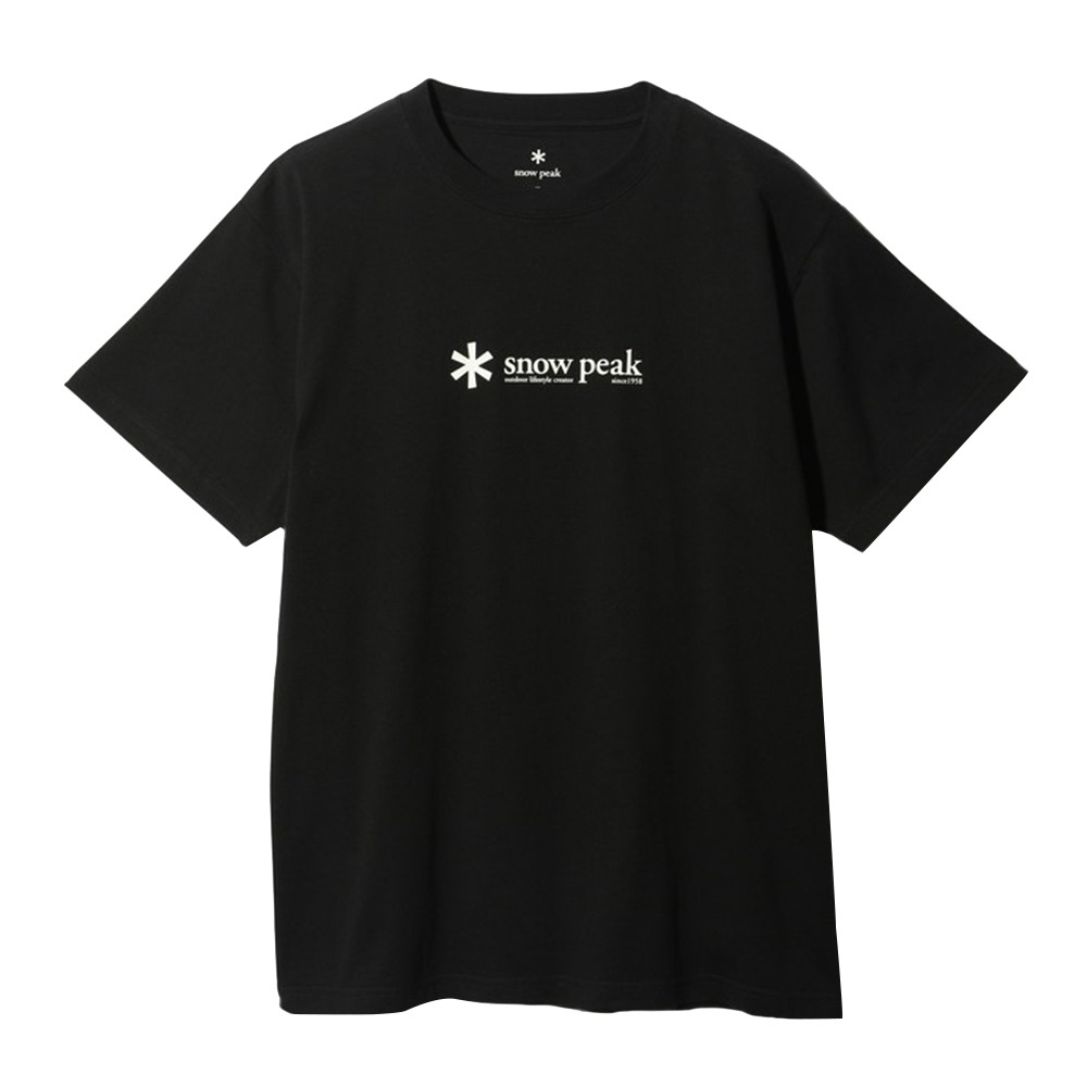 snow peak Soft Cotton Logo Short Sleeve T &quot;Black&quot;