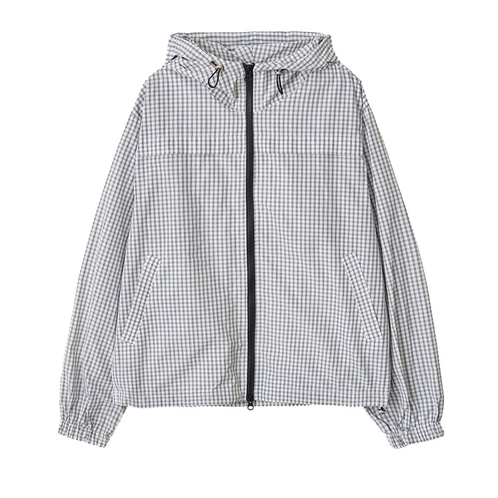 aeae Check Hood Jumper &quot;White&quot;