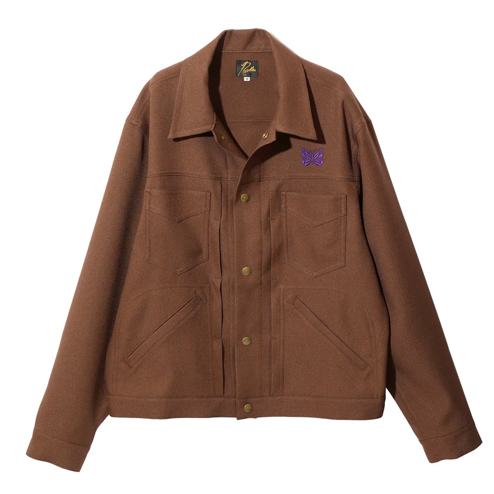 NEEDLES Penny Jean Jacket - Poly Twill &quot;A-Brown&quot;