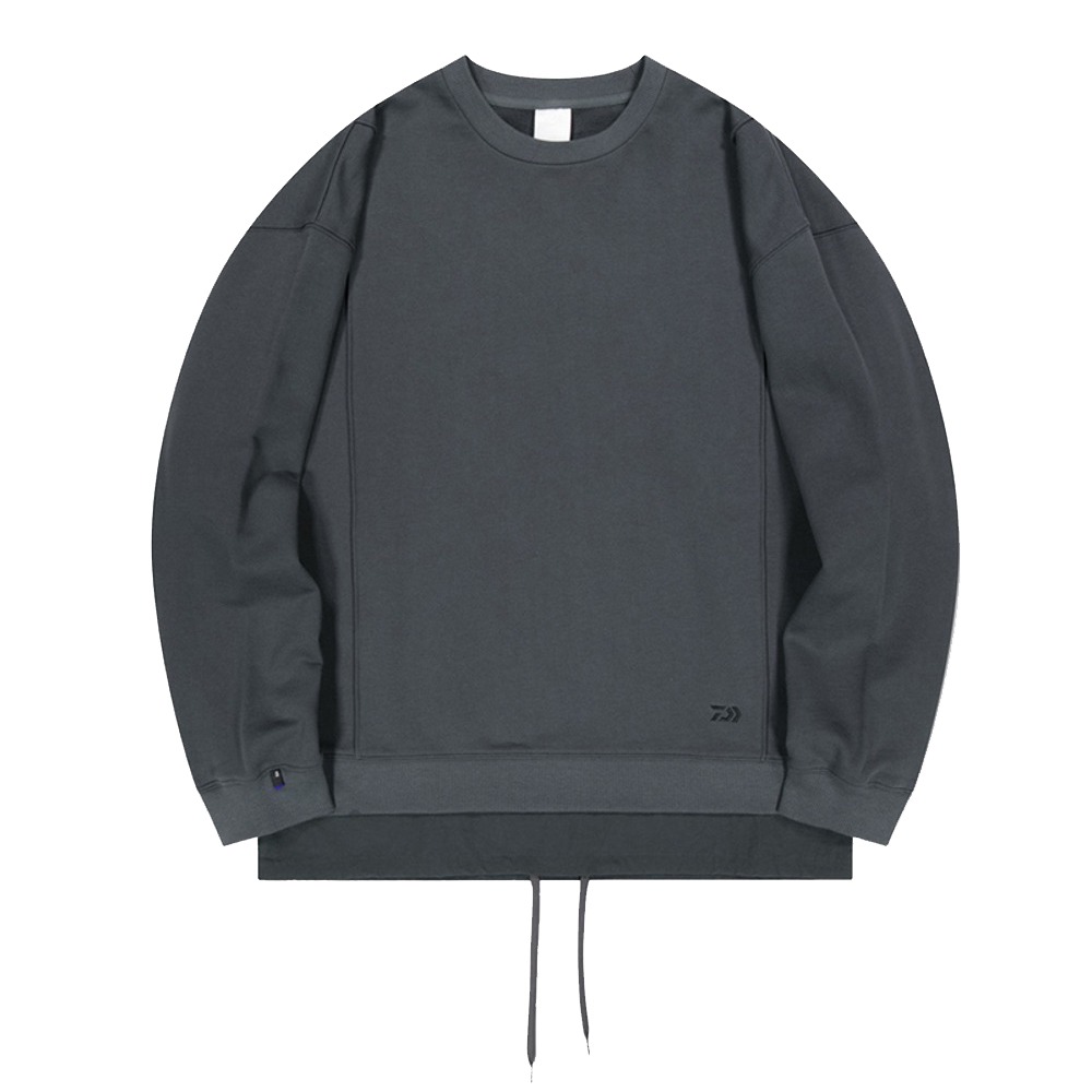 Daiwa Woven Layered Crew Neck L/S Tee &quot;Charcoal&quot;