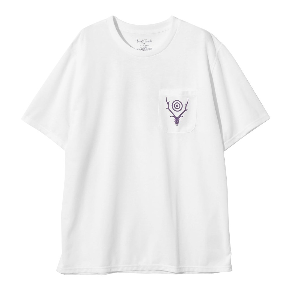 SOUTH2 WEST8 S/S Round Pocket Tee - Circle Horn &quot;A-White&quot;