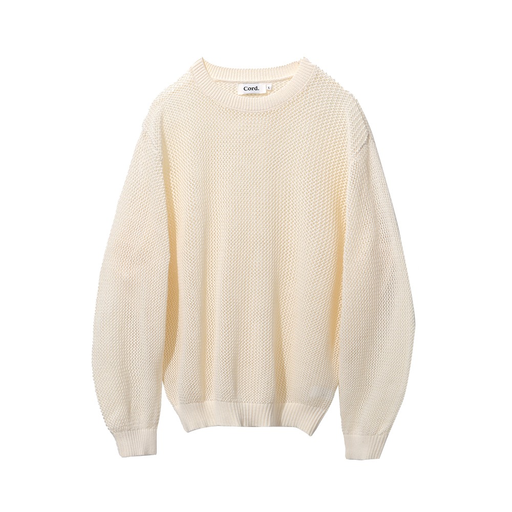 Cord Dirty Weave Skashi Knit &quot;Ivory&quot;