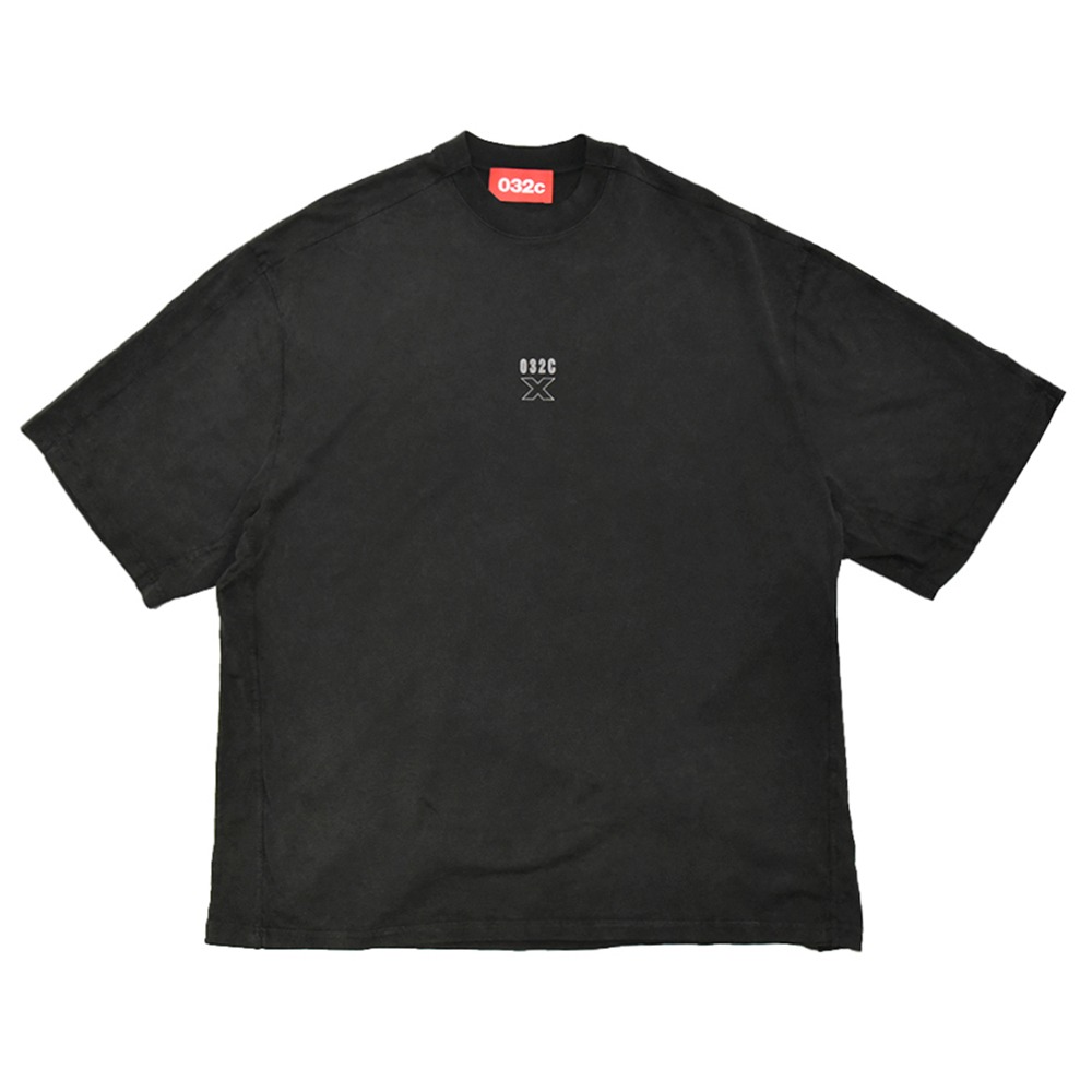 032C &#039;X&#039; Layered T-Shirt &quot;Faded Black&quot;