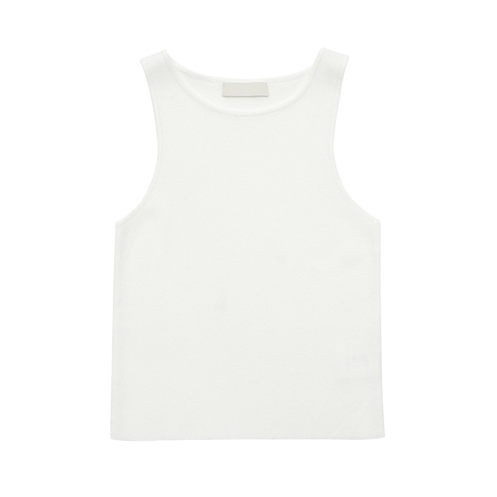 AMOMENTO Cut-Out Sleeveless Top &quot;Ivory&quot; (Women)
