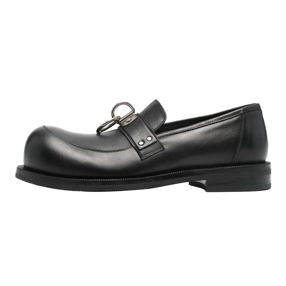 MARTINE ROSE Bulb Toe ring Loafer &quot;Black&quot;