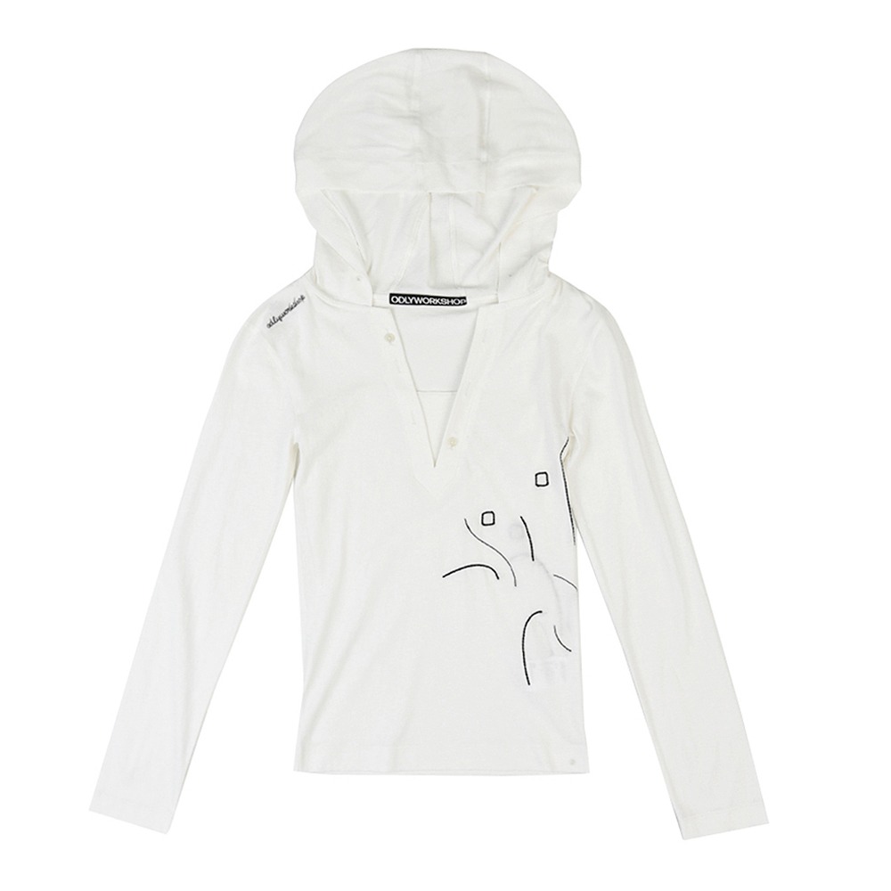 ODLYWORKSHOP Ripple Spore Hoodie &quot;White&quot;