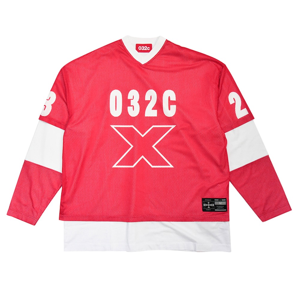 032C &#039;LAX&#039; Layered Longsleeve &quot;Red&quot;