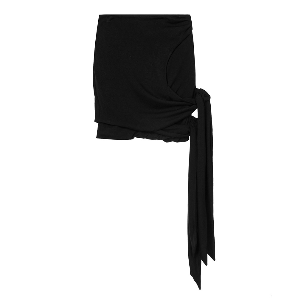 TheOpen Product Tie-up Mini Skirt &quot;Black&quot;