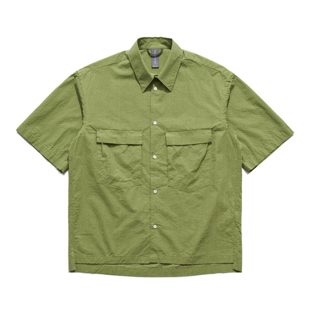 UNAFFECTED Oversized Half Shirt &quot;Lime&quot;