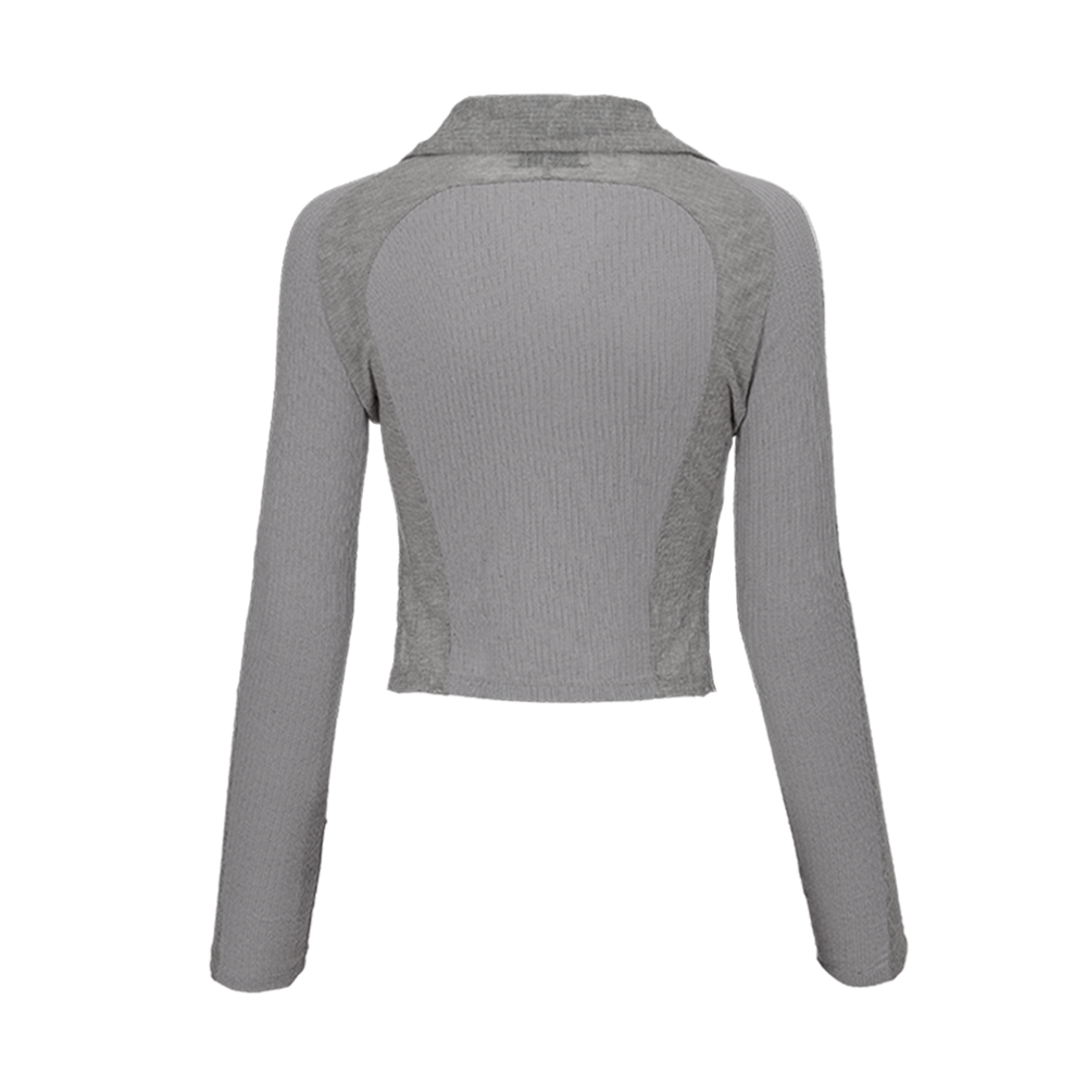 COST PER KILO 2-Way Zip Shirt &quot;Light Grey&quot;