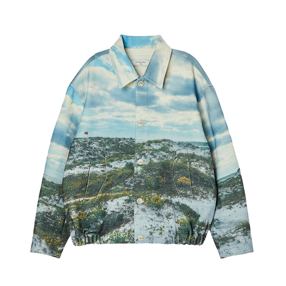 AFTER PRAY Full Printed Jacket &quot;Sky Blue&quot;