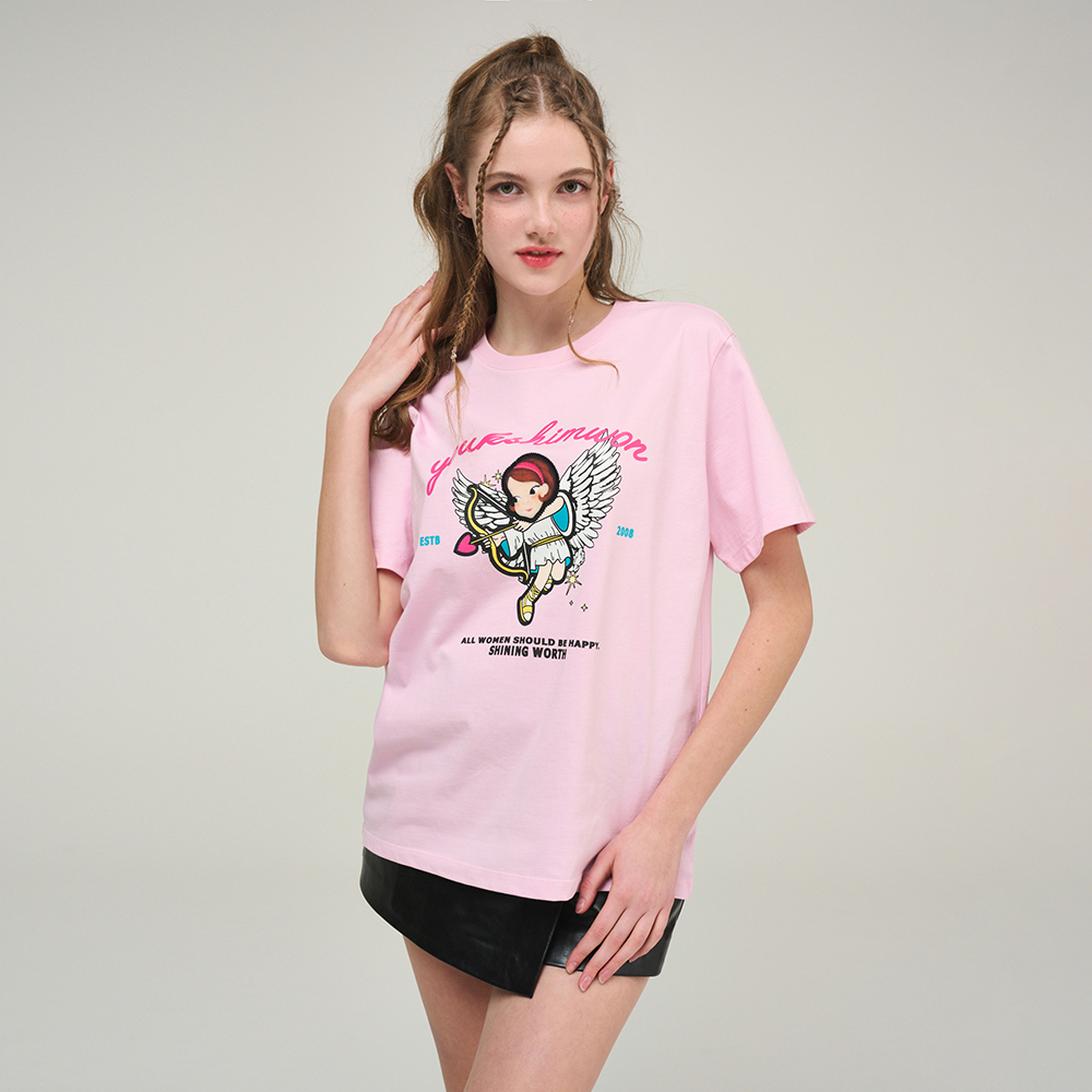 Cute love T-shirts F RIA - YOUKSHIMWON