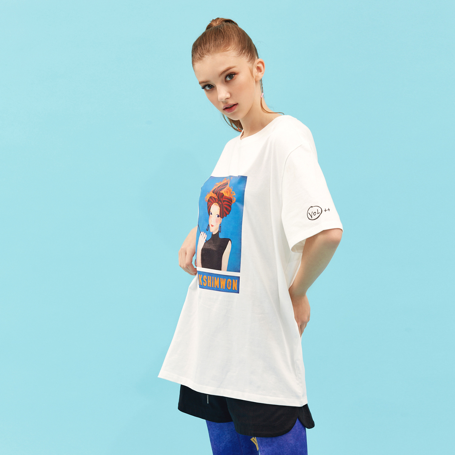 [21S/S NEW] Contrast T-shirts White Sannah