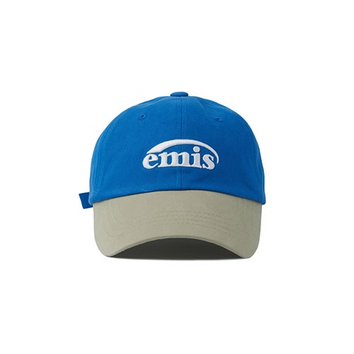 [EMIS]NEW LOGO MIX BALL CAP-BEIGE/BLUE