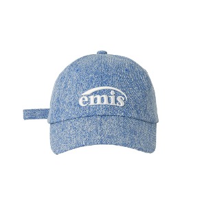 [EMIS]NEW LOGO DENIM BALL CAP-LIGHT BLUE DENIM