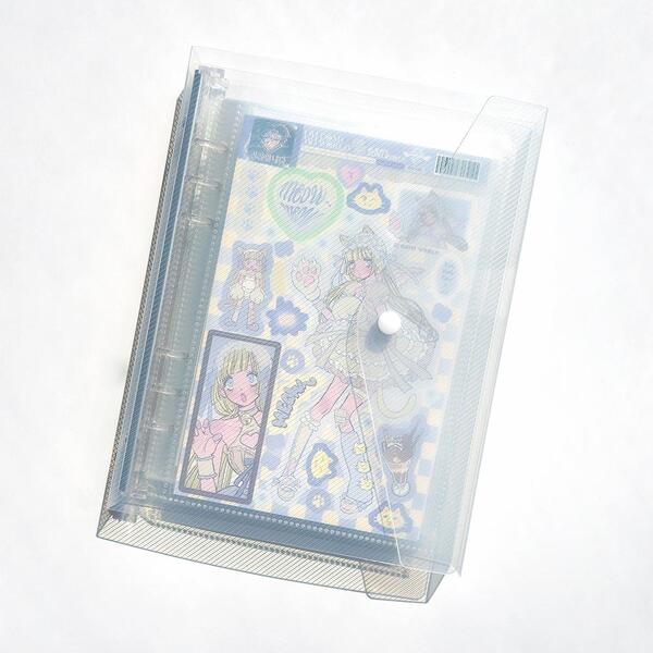 A5] クリアボタンバインダー - YUDAENGDOTCOM