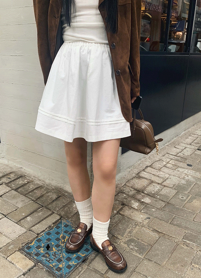 [추천] Ballet cotton skirt (3color)