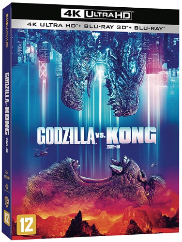 [USED] Godzilla vs Kong - 4K UHD + BLU-RAY 2D &amp; 3D w/ Slipcover