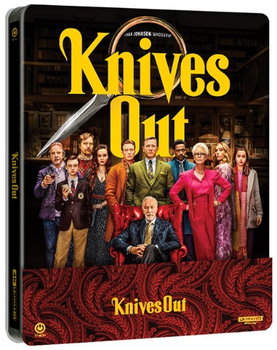 Knives Out 4K UHD only Steelbook Limited Edition - 1/4 Quarter Slip