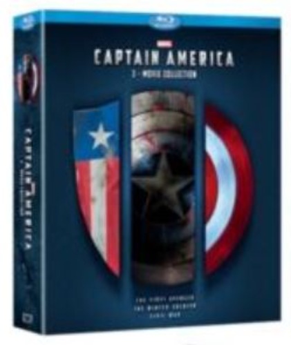 Captain America 3 Movie Collection BLU-RAY Trilogy Box Set