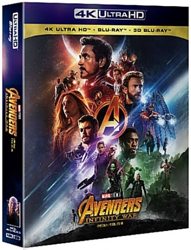 [USED] Avengers: Infinity War - 4K UHD + Blu-ray 2D &amp; 3D Steelbook Limited Edition
