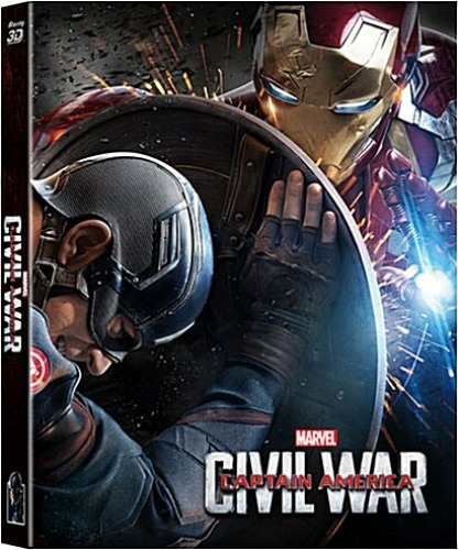 Captain America: Civil War BLU-RAY Steelbook 2D &amp; 3D Combo Limited Edition - Lenticular