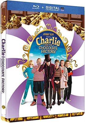 Charlie and the Chocolate Factory BLU-RAY Steelbook