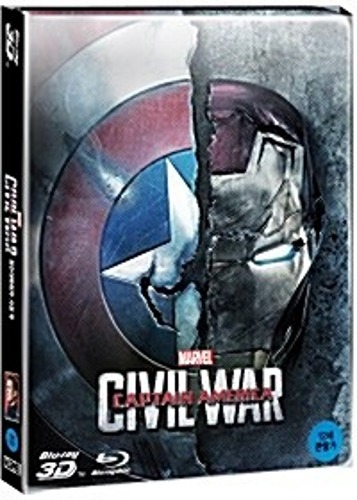 Captain America: Civil War BLU-RAY Steelbook 2D &amp; 3D Combo Limited Edition w/ PET Slipcover