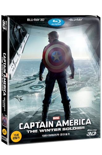 Captain America: The Winter Soldier BLU-RAY 2D + 3D Combo Steelbook w/ PET Slipcover