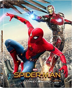 [DAMAGED] Spider-Man: Homecoming BLU-RAY 2D &amp; 3D Steelbook - Full Slip / WeET
