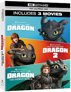 [USED] How To Train Your Dragon Trilogy - 4K UHD only Set w/ Slipcover