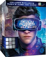 Ready Player One BLU-RAY 2D &amp; 3D Combo w/ Cube key chain