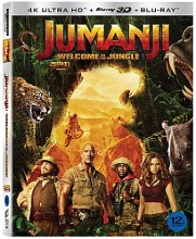 Jumanji: Welcome To The Jungle - 4K UHD + Blu-ray 2D &amp; 3D w/ Slipcover