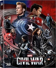 [USED] Captain America: Civil War BLU-RAY Steelbook 2D &amp; 3D Combo Limited Edition - Full Slip Type A2
