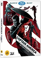 [USED] Captain America: The Winter Soldier BLU-RAY 2D + 3D Combo w/ Slipcover