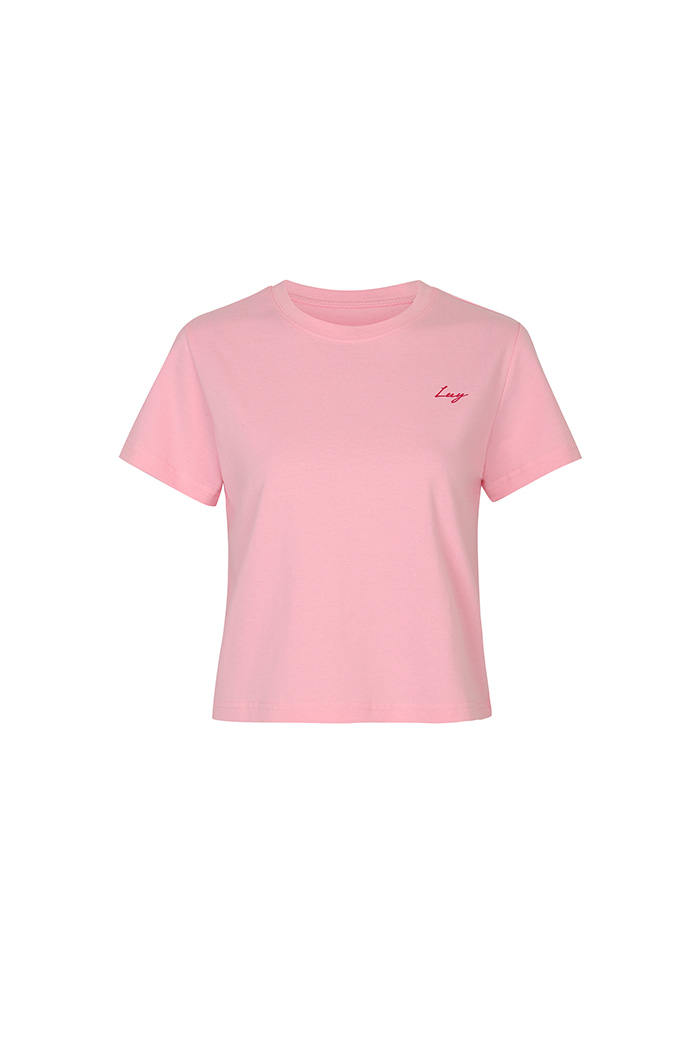 Chain Crop T-shirt Pink