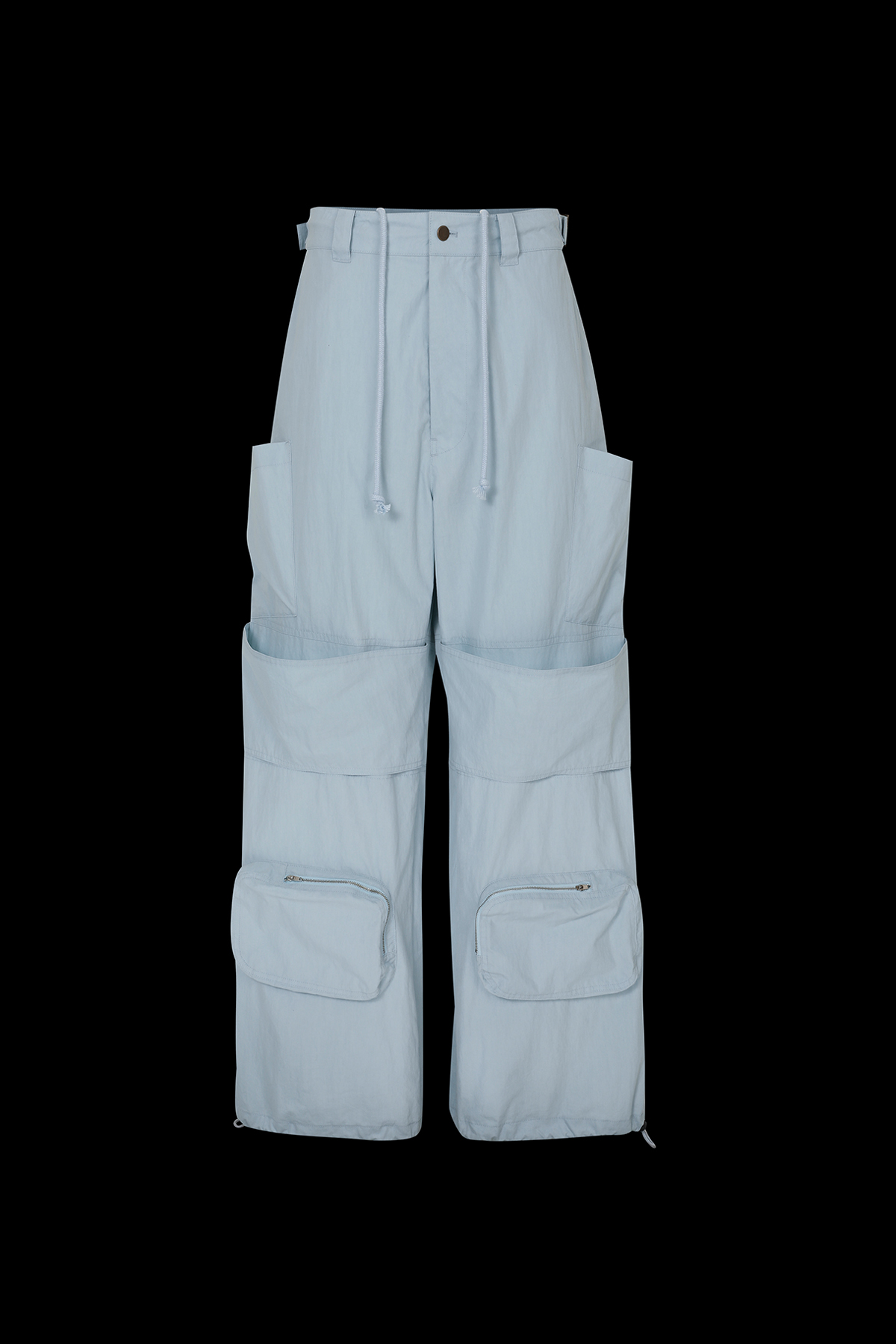 WIDE CARGO TROUSERS BLUE