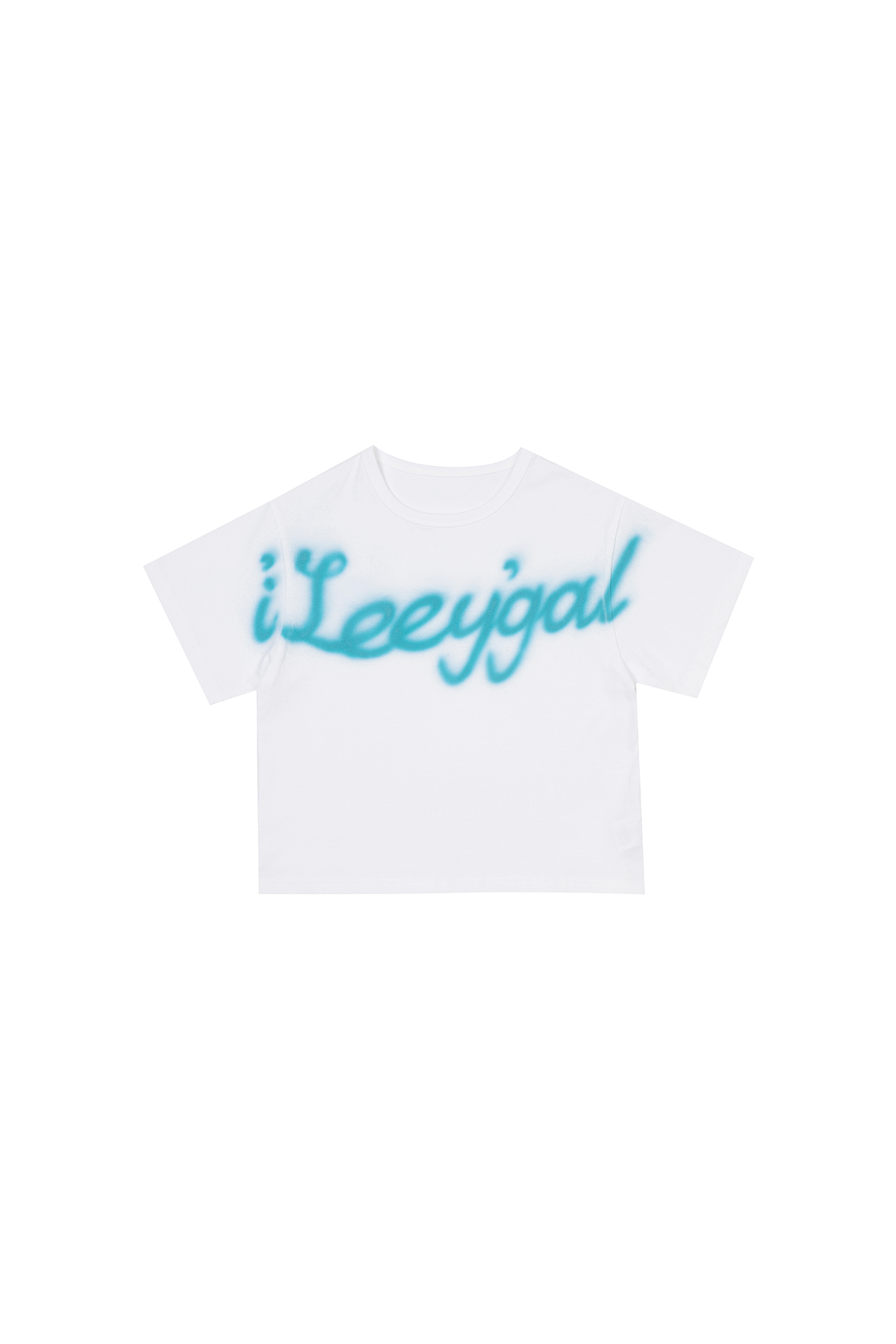 ★ Leey★ SPRAY CROPPED TSHIRT OCEAN BLUE P0000DWB SPRAY CROPPED T-SHIRT BLUE - leey